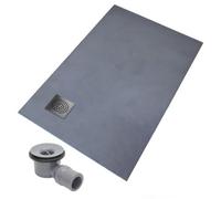 Thermopanel Corner Square Stainless Steel Drain Wet Room Shower Tray Former - Spiral Patterned Grate - 1200 X 1000 X 20mm