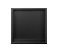 Thermopanel Matte Black Stainless Steel Shower Niche Bathroom Wall Insert Storage Shelf - 305 x 305 x 80mm with LED Lighting