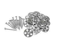 Thermopanel Pack of 200 Tile Backer Board Washers with Screws - Double Countersunk A2 Stainless Steel Washer and Screw Kit to Fix Insulation Boards, Floors and Walls (4 x 50mm)