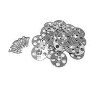 Thermopanel Pack of 200 Tile Backer Board Washers with Screws - Double Countersunk A2 Stainless Steel Washer and Screw Kit to Fix Insulation Boards, Floors and Walls (3.5 x 25mm)