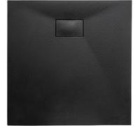 Thermopanel SMC Black Shower Trays Base Slate Stone Effect Textured Non Slip - 1400 x 700mm