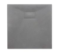 Thermopanel SMC Grey Shower Trays Base Slate Stone Effect Textured Non Slip - 1000 x 700mm
