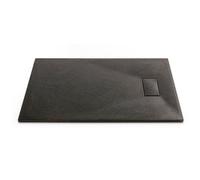 Thermopanel Smc Slate Effect Shower Tray - Black - 1000 X 700mm