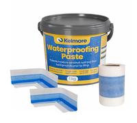 Thermopanel TPE Small Tanking Kit - Waterproofing Membrane System with Sealing Tape & Corner Seals, Wet Room Tanking Kit for Showers Bathrooms Kitchens, Leak Protection