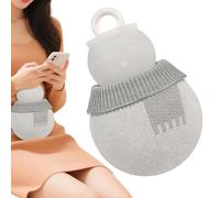 Thermophor with Cover - 320 ml Non-Leaky Snowman Shape Set with Cover | Silicone Heating Bag | for Relaxing Hands during Winter for Holidays and Daily Use