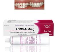 Thermoplastic Den/ture Adhesive,De/nture Adhesi/ve Cream,Long-Lasting Fixative Cream to Secure Dent/ures,False Teeth and Partials,Non-Glue Ad/hesive,Upper Denture Repair Kit