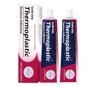 Thermoplastic Denture Adhesive | 2PC Denture Adhesives Repair Kit | Professional Long Lasting Dentures Adhesives Gel | Comfortable No Zinc False Tooth Glue for Improving Dentures Fit