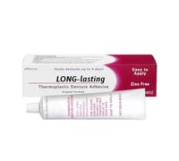 Thermoplastic Denture Adhesive Cream, Comfortable Non-Glue Long Holding Reliner, Convenient Dental Glue for Teeth, Improves Fit, Comfort and Stability, Long Lasting Secure Hold