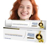 Thermoplastic Denture Adhesive Cream,Easy to Use Compact Design,False Teeth Adhesive for Comfortable False Teeth Wear,Denture Repair for Loose Tooth,Dental Glue for Teeth,Dental Adhesive for Dentures