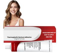 Thermoplastic Denture Adhesive Cream, Teeth Filling Repair Kit, Dental Glue for Teeth, De/nture Silicone Reline K/it,Secure Den/ture Adhesive,Dentu/re Repair,De/nture Adh/esive#White