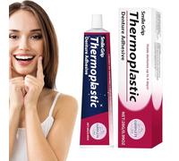 Thermoplastic Denture Adhesive, Refits And Tightens Loose Upper And Lower Dentures And Partials Long Lasting Dentures Adhesives Gel Comfortable Non-Glue Holding Reliner For Women Men
