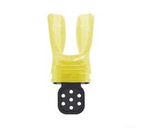 Thermoplastic Diving Mouthpiece Compatible with Snorkel Breathing Tube Regulator for Personalized Bite Profile and Stable Positioning (Transparent Yellow)