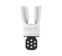 Thermoplastic Diving Mouthpiece Moldable Breathing Tube Regulator For Snorkel Soft Comfortable Bite Structure Long Lasting Reusable Scuba Gear Accessory In Lavender Color(White)