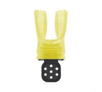 Thermoplastic Diving Mouthpiece Moldable Breathing Tube Regulator For Snorkel Soft Comfortable Bite Structure Long Lasting Reusable Scuba Gear Accessory In Lavender Color(Transparent Yellow)