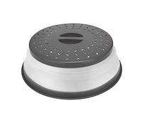 Thermoplastic Rubber Microwave Splatter Cover,Microwave Cover for Food Fruit Drainer,BPA-Free Dishwasher Safe 10.5 inch (GREY)