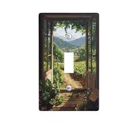 Thermoplastic Wall Plates for Landscape Light Switch Outdoor View Inspired by Nature Thermoplastic Wall Plates Standard Size Single Rocker