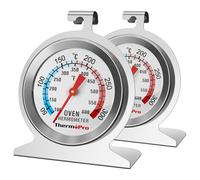 ThermoPro 2-Pack Oven Thermometer, 50-300°C/100-600°F Instant Read, Analog, Silver, 2 Pack