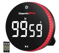 ThermoPro 99-Hour Kitchen Timer with Strong Magnetic, Digital Timer with 3-Volume-Level, Stopwatch Timers has Large LED Display, Kitchen Timers for Cooking, Office, Gym, Study, Batteries Included