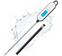 ThermoPro Digital Meat Thermometers, Food Thermometer has Backlight&Lock Function, Kitchen Temperature Probe 14.5cm, Waterproof Food Probe ℃/℉ Button, for Kitchen Cooking, BBQ, Jam, Oil, Water