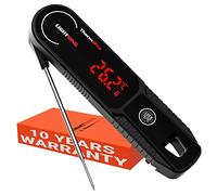 ThermoPro Lightning One-Second Instant Read Meat Thermometer, Calibratable Kitchen Food Thermometer with Ambidextrous Display, Waterproof Cooking Thermometer for Oil Deep Fry Smoker BBQ Grill