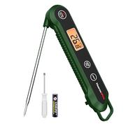 ThermoPro Meat Thermometer, Food Thermometer Foldable Temperature Probe with Backlight/Calibration/Lock Fuction, Kitchen Digital Instant Read Use for Kitchen, BBQ, Camping & Gatherings, Olive Green