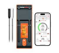 ThermoPro TempPro 150m Truly Wireless Meat Thermometer with 2 Meat Probes, Bluetooth Food Thermometer with LCD-Enhanced Booster, Meat Thermometer Wireless for Air Fryers BBQ Grill Oven Smoker