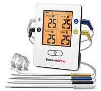 ThermoPro TempPro TP25 Bluetooth Meat Thermometer with 4 Temperature Probes