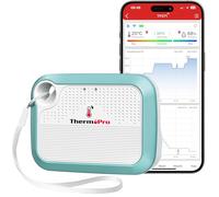 ThermoPro TempPro WiFi Hygrometer Thermometer, Wireless Humidity Meter Temperature and Humidity Monitor, Bluetooth Temperature Sensor with App Alerts and Data Storage Export