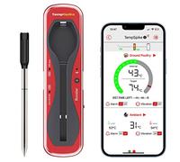 ThermoPro TempSpike Truly Wireless Meat Thermometer up to 150M Remote Range, Bluetooth Kitchen Thermometer with Wire-Free Probe, Meat Thermometer Wireless for Sous Vide and Air Fryers Cooking