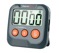 ThermoPro TM03W Kitchen Timer Digital Cooking Timer with Large LCD Display Big Digits Alarm Volume Adjustable Timer Clock Multifunctional Countdown Timer