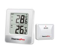 Thermopro Tp 200 C Indoor Outdoor Thermometer Wireless, Greenhouse With Temperature Sensor Up To 150 M, Thermometers For Patio