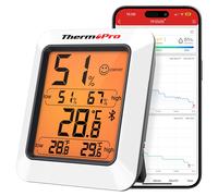 ThermoPro TP350 Bluetooth Room Thermometer, Indoor Bluetooth, 1pack