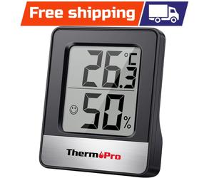 ThermoPro TP49 Digital Hygrometer, Indoor Thermometer & Humidity Meter for Home