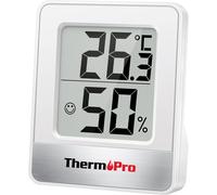 ThermoPro TP49 Portable Weather Station Digital Thermo Hygrometer LCD - White