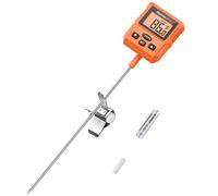 ThermoPro TP511 Digital Candy Thermometer with Pot Clip Programmable Instant Read Food Meat Thermometer with 10'' Long Probe for Smoker Baking G