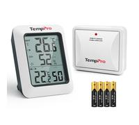 ThermoPro TP60C Wireless Indoor Outdoor Digital Room with Large LCD Display,Temperature Gauge with 150 Meter Remote Range, Hygrometer Humidity Meter for Home Greenhouse Garage RV, No Hub&App Required