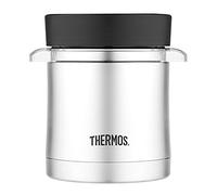 Thermos 12 Ounce Food Jar with Microwavable Container, Stainless Steel