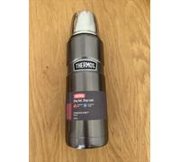 Thermos 470ml Stainless Steel Gun Metal Grey Hot Cold Flip Lid Travel Flask