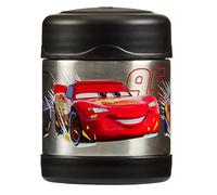 Thermos - Disney Cars Food Flask (290ml) - BPA Free, Stainless Steel, Spill Proof, Lightning McQueen Thermal Kids Flask with Personalised Name Labels for Lunch Box, 5 Hours Hot & 7 Hours Cold