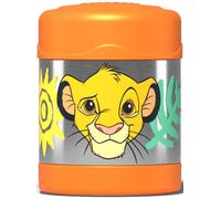 Thermos Disney Lion King Simba Kids Food Flask (290ml) 5h Hot | 7h Cold | Thermal vacuum insulated stainless steel metal hot food container with lid for soup, meal prep, school packed lunch bag/box