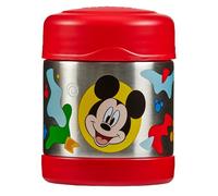 Thermos Disney Mickey Mouse Kids Food Flask (290ml) 5h Hot | 7h Cold | Thermal vacuum insulated stainless steel metal hot food container with lid for soup, meal prep, school packed lunch bag/box
