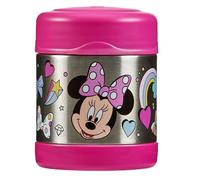 Thermos - Disney Minnie Mouse Food Flask (290ml) - BPA Free, Stainless Steel, Spill Proof, Daisy Duck, Thermal Kids Flask with Personalised Name Labels for Lunch Box, 5 Hours Hot & 7 Hours Cold