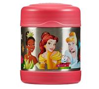 Thermos - Disney Princesses Food Flask (290ml) - BPA Free, Stainless Steel, Spill Proof, Cinderella, Rapunzel Thermal Kids Flask with Personalised Name Labels for Lunch Box, 5 Hours Hot & 7 Hours Cold