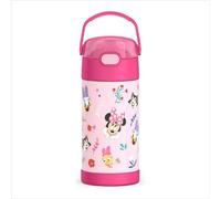 THERMOS FUNTAINER Water Bottle with Straw 12 Ounce Preschool Minnie Kids Stainless Steel Vacuum Insulated Water Bottle with