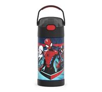 THERMOS F4104SP6 FUNTAINER 12 Ounce Insulated-Beverage-Bottles, Stainless Steel, Spider-Man