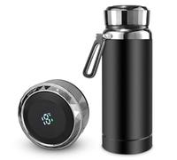 Thermos Flask with Temperature Display 800 ml, Thermos Flask with Temperature Display, Vacuum Insulated Cup Made of 304 Stainless Steel, Thermos Flask Baby, Leak-Proof, BPA-Free, Smart Bottle for