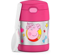 THERMOS FUNTAINER 10 Ounce Stainless Steel Vacuum Insulated Kids Food Jar with Spoon, Peppa Pig