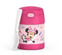 Thermos FUNTAINER 10 Ounce Stainless Steel Vacuum Insulated Kids Food Jar with Spoon, Preschool Minnie