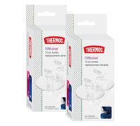 Thermos FUNtainer 12 Ounce Insulated Kids Water Bottle Replacement Straws, 2 Pack