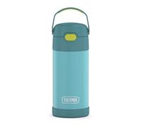 THERMOS FUNTAINER Water Bottle with Straw 12 Ounce BlueGreen Kids Stainless Steel Vacuum Insulated Water Bottle with Lid